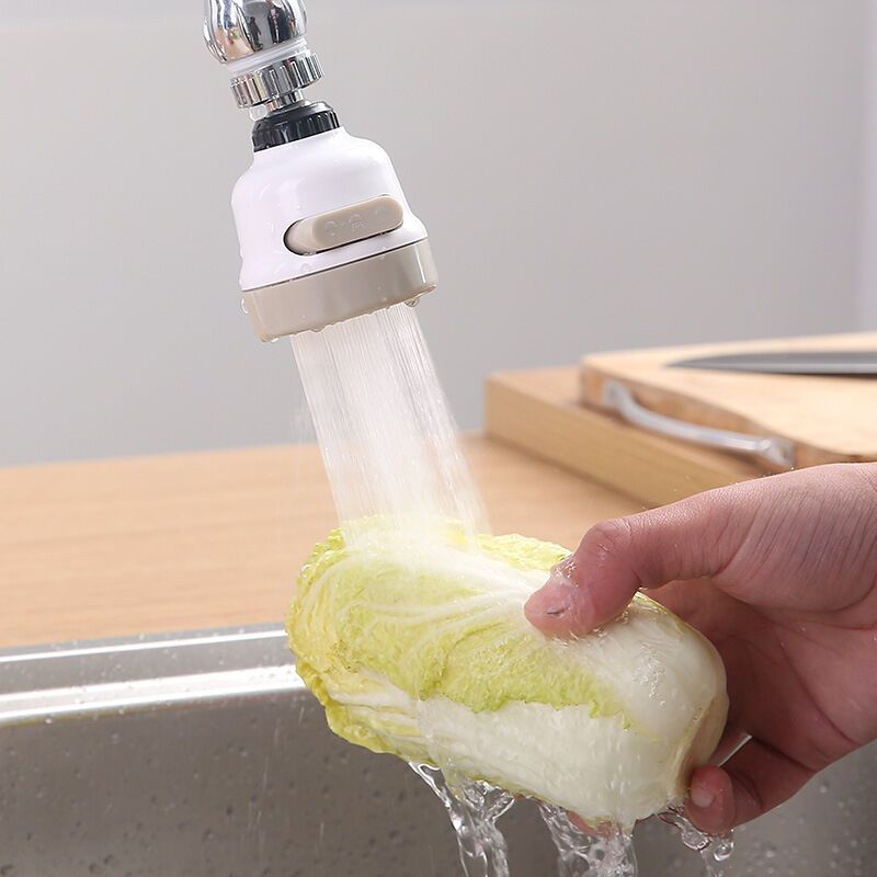 Water Saving Filter Nozzle, 360 Degree Movable Kitchen Faucet Head, 3 Modes Adjustable Shower Head Filter V1237-ZY-528-145