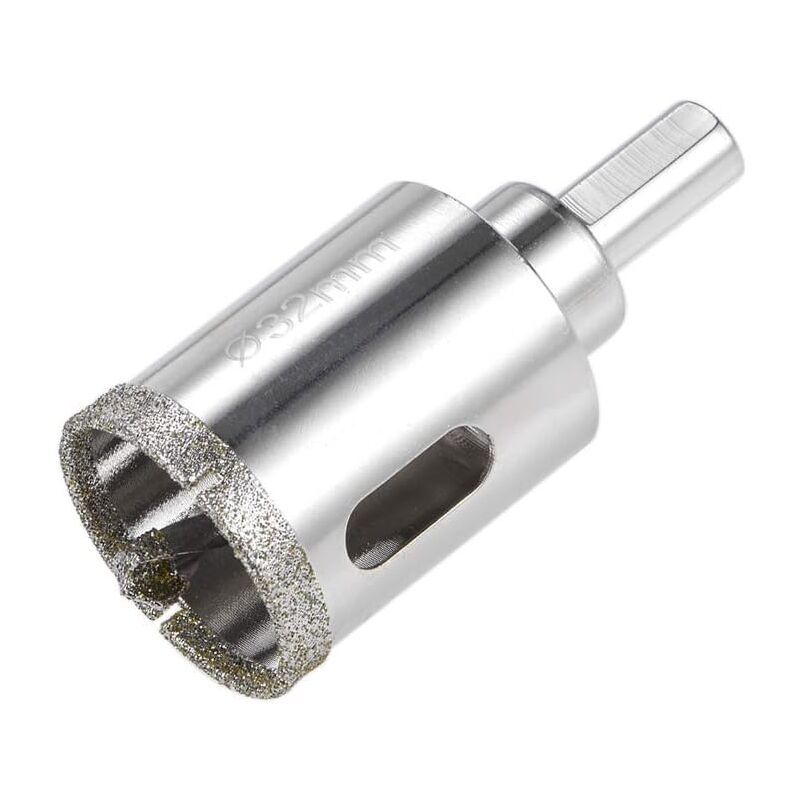 Diamond Glass Hole Saw Drill Bit with Center Pilot Bit for Glass, Ceramic Tile, 32mm V1237-ZY-528-146