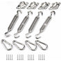 Shade Sail Fixing Kit, Stainless Steel Sun Shade Sail Fixing Kit for Triangle and Square, Rectangle, Sun V1237-ZY-528-165