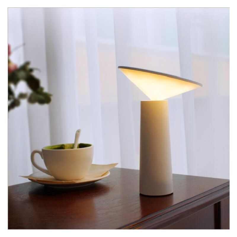 Modern Table Lamp, Cordless, Dimmable Touch Control Switch, 360 Adjustable, USB Rechargeable, Desk Lamp for V1237-ZY-528-178