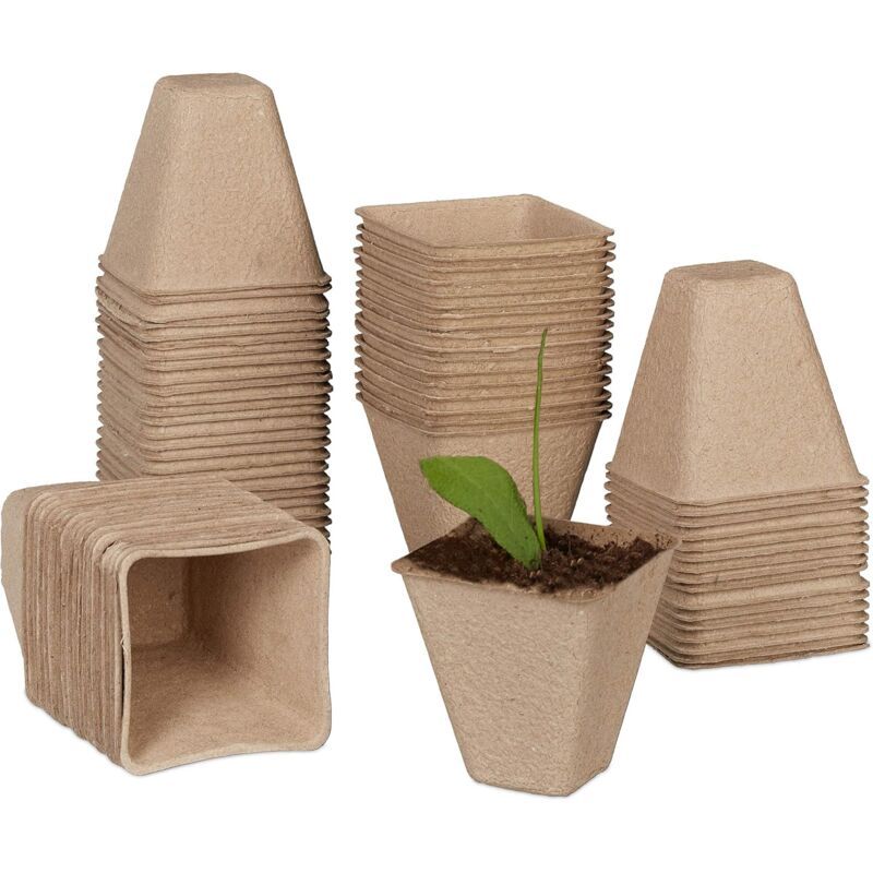120 Pieces Biodegradable Seedling Pots, Biodegradable Pots, Biodegradable Seedling Pots for Seedlings, for V1237-ZY-528-182