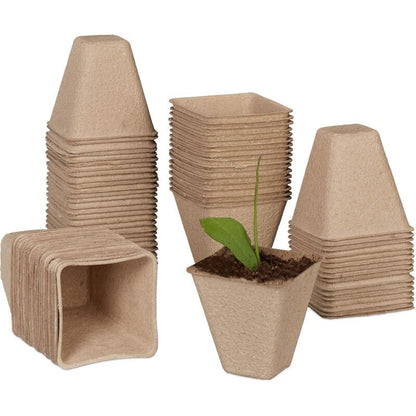 120 Pieces Biodegradable Seedling Pots, Biodegradable Pots, Biodegradable Seedling Pots for Seedlings, for V1237-ZY-528-182