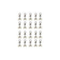 20 Pieces Plastic Curtain Track Glider Rail Rollers Twin Rollers Aluminum Alloy, Small V1237-ZY-528-185