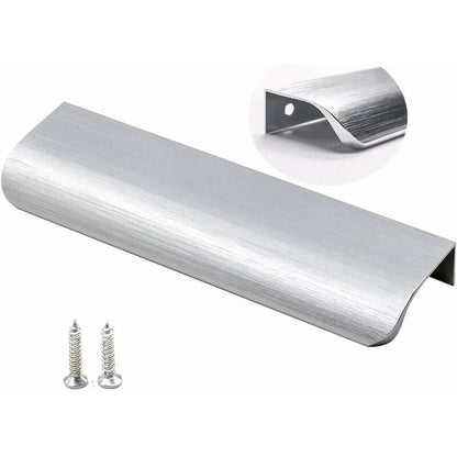 10 Pack Brushed Nickel Kitchen Pulls Invisible Pulls Kitchen Pulls Stainless Steel Kitchen Pulls, Center to V1237-ZY-528-188