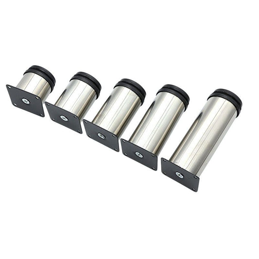 4 Pack Stainless Steel Adjustable Height Furniture Legs for Sofa Table Cabinets, 6cm V1237-ZY-528-192