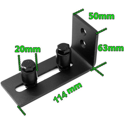 Sliding Floor Guide, Adjustable Carbon Steel Sliding Floor Guide for Barn Door V1237-ZY-528-193