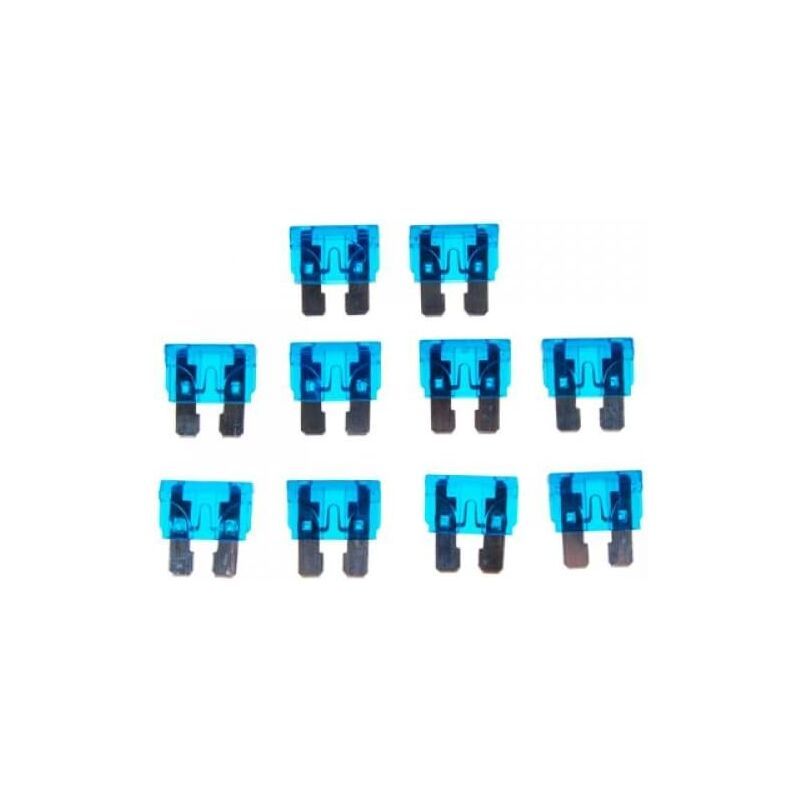 10 Pieces 15A 32V Standard Blade Fuse Car Auto Motorcycle Medium Size Blue V1237-ZY-528-196