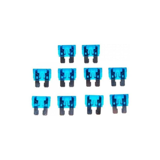 10 Pieces 15A 32V Standard Blade Fuse Car Auto Motorcycle Medium Size Blue V1237-ZY-528-196