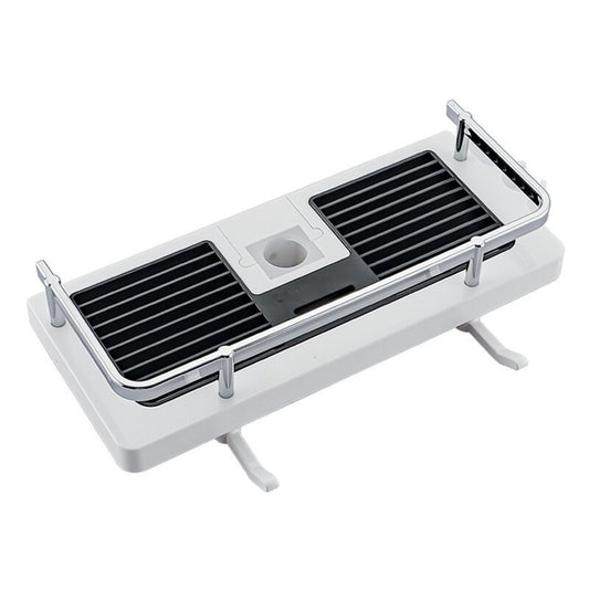Shower Shelf for No Drilling Shower Rail, Bathroom Shelf, Shower Organizer with Shower Head Buckle and Hook V1237-ZY-528-205