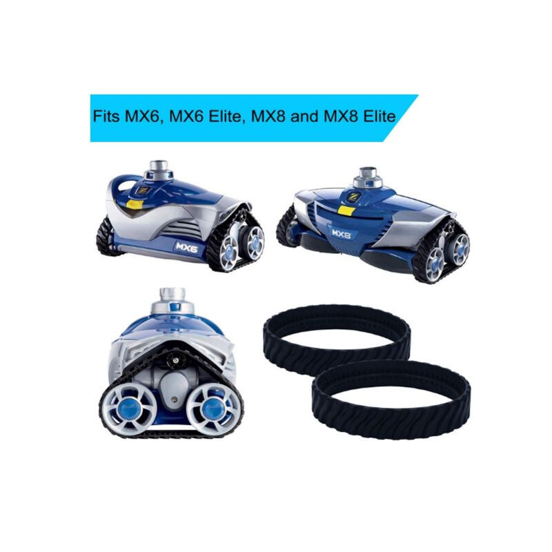 2 Tracks Compatible with Zodiac MX6 MX8 MX9 Baracuda R0526100 Robot Pool Cleaner V1237-ZY-528-208