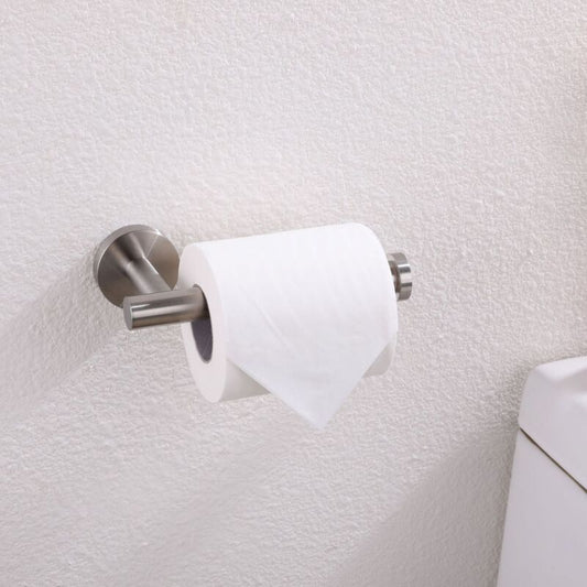 Wall Mounted Toilet Paper Holder Polished Finish 304 Stainless Steel Toilet Paper Holder, Silver V1237-ZY-528-210