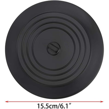 2 Pack Universal Silicone Rubber Drain Stopper, for Kitchen Sink, Bathroom Sink black, 15cm V1237-ZY-528-213