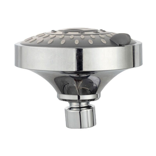 Adjustable Chrome Shower Head, Steel Round Rain Shower Head Mirror Face Shower Head V1237-ZY-528-221