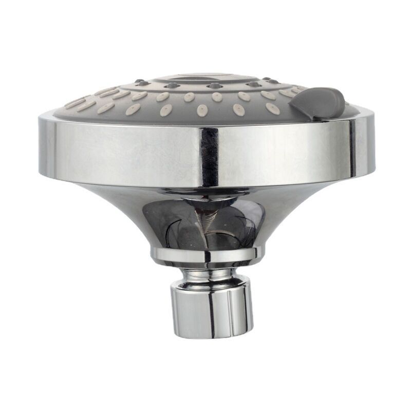 Adjustable Chrome Shower Head, Steel Round Rain Shower Head Mirror Face Shower Head V1237-ZY-528-221