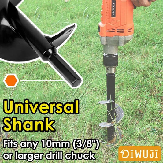 Garden Drill, Stainless Steel Hex Shank, Thermal Auger, Digging Holes Cultivate Deeply, Planting Tool for V1237-ZY-528-222