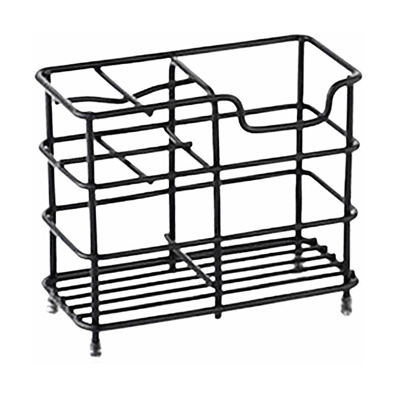 Toothbrush Holder, Small Stainless Steel Toothpaste Holder, Bathroom Accessories Organizer, Black V1237-ZY-528-228