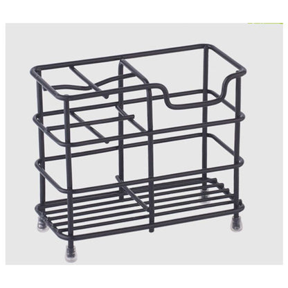 Toothbrush Holder, Small Stainless Steel Toothpaste Holder, Bathroom Accessories Organizer, Black V1237-ZY-528-228