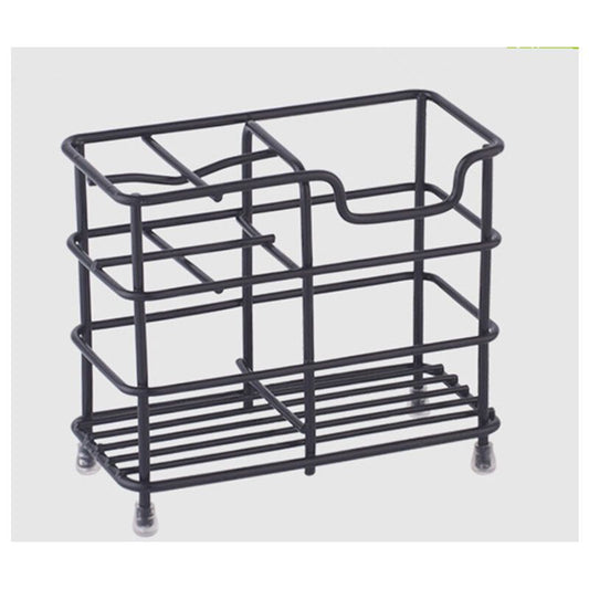 Toothbrush Holder, Small Stainless Steel Toothpaste Holder, Bathroom Accessories Organizer, Black V1237-ZY-528-228
