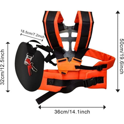 Comfortable Adjustable Effort Harness, Comfort Shoulder Harness for Brush Cutter Lawn Mower Universal Garden V1237-ZY-528-229