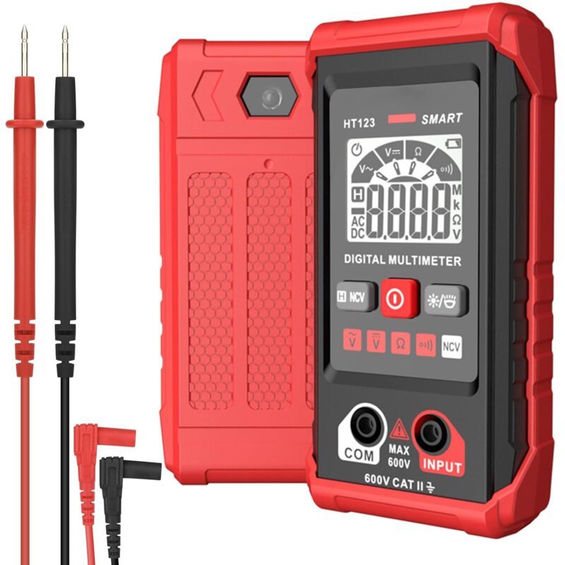 Digital Multimeter, 4000 Counts Multifunction Voltmeter, AC and DC Voltage Measurement, Resistance, V1237-ZY-528-230