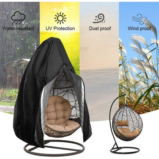 Hanging Chair Cover, Hanging Armchair Cover, Protective Cover for Egg Chair, Waterproof Furniture Cover with V1237-ZY-528-233