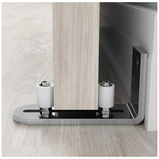 Floor Guide Sliding Door Guide Door Guide Wall Mount Ball Bearings Guide Silver V1237-ZY-528-236