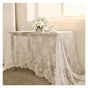 Rectangular Lace Tablecloth White, 150 x 300cm V1237-ZY-528-246