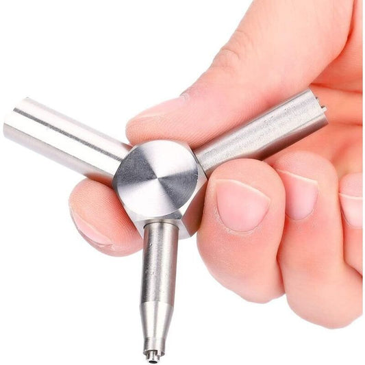 Element Valve Wrench Compatible with KSC WA Airsoft KSC Magazine Loader Removal Tool, Silver Triangular Valve V1237-ZY-528-247