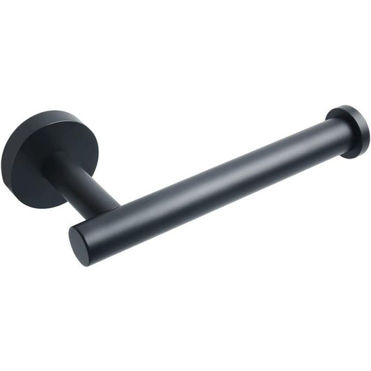 Wall Mounted Toilet Paper Holder Polished Finish 304 Stainless Steel Toilet Paper Holder, Black V1237-ZY-528-249