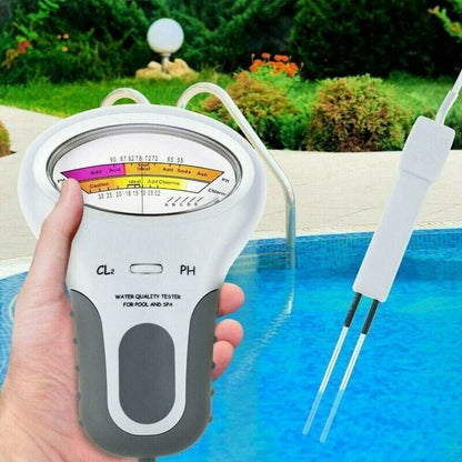 Digital pH Chlorine Tester for Swimming Pool Water Quality Testing Without Battery V1237-ZY-528-254