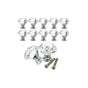 10 Pieces Glass Cupboard Knobs Crystal Diamond Shape Pull Handle for Drawers Dresser Wardrobe Kitchen V1237-ZY-528-262