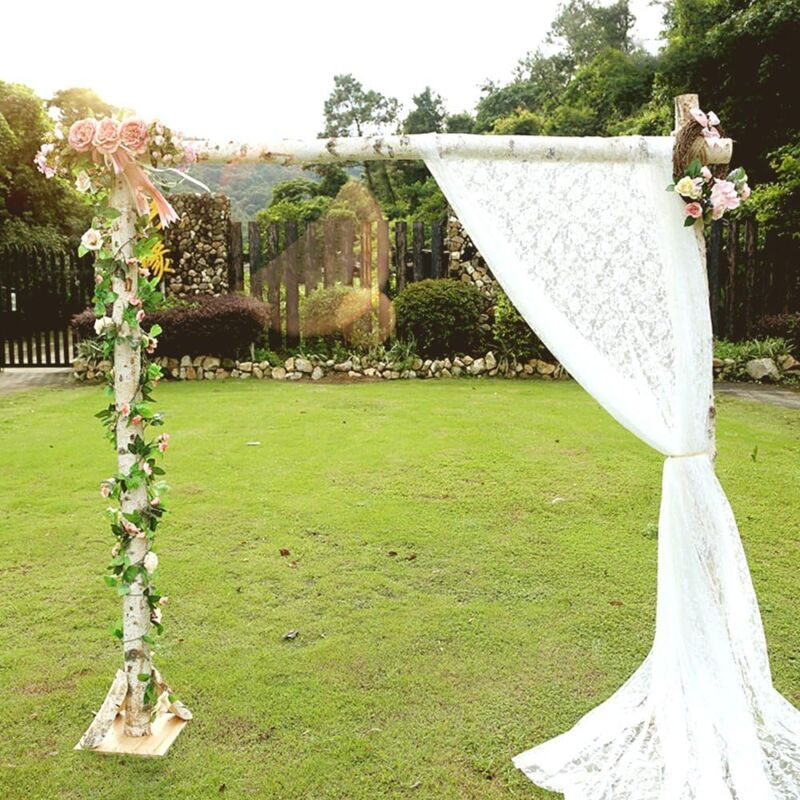 Rectangular Lace Tablecloth White, 150 x 300cm V1237-ZY-528-264