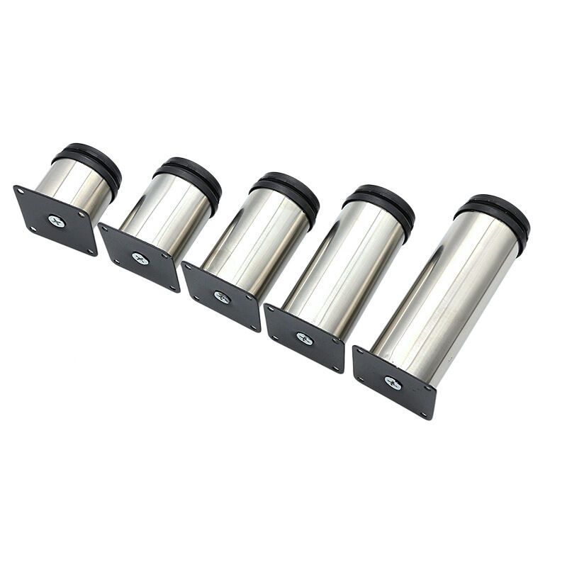 4 Pack Stainless Steel Adjustable Height Furniture Legs for Sofa Table Cabinets, 8cm V1237-ZY-528-277