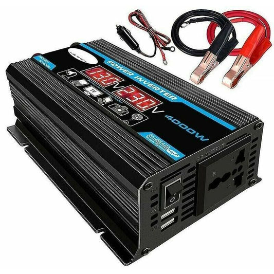 4000W Car Inverter Converter Charger Adapter 12V to 220V or 110V with Dual USB V1237-ZY-528-280