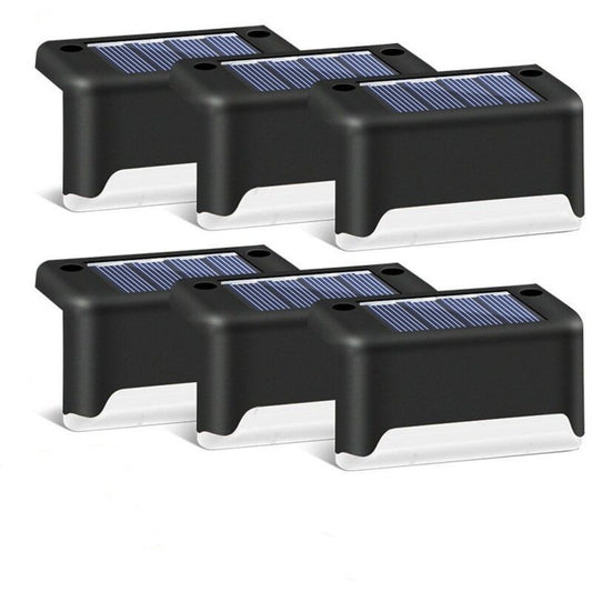 16 Pack Solar Patio Lights Waterproof LED Deck Lights for Patio Stairs Garden Pathway, Black Shell White Light V1237-ZY-528-285