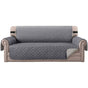 Protective Armchair Cover, Size 3 Seater Relax Reversible Quilted Cover Gray Color V1237-ZY-528-290