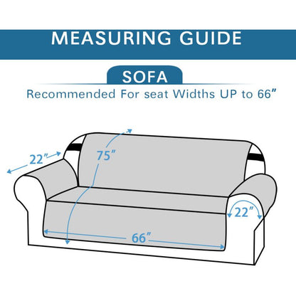 Protective Armchair Cover, Size 3 Seater Relax Reversible Quilted Cover Gray Color V1237-ZY-528-290