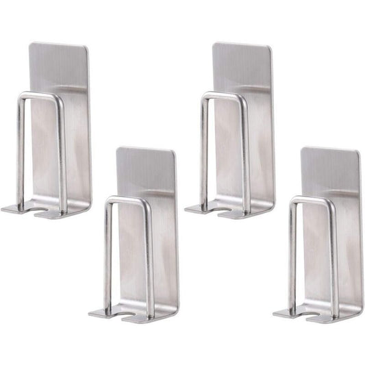 4 Pack Toothbrush Holder Stainless Steel Toothbrush Holders, Wall Mounted, Cups, Mugs, Toothbrush Holders, V1237-ZY-528-292