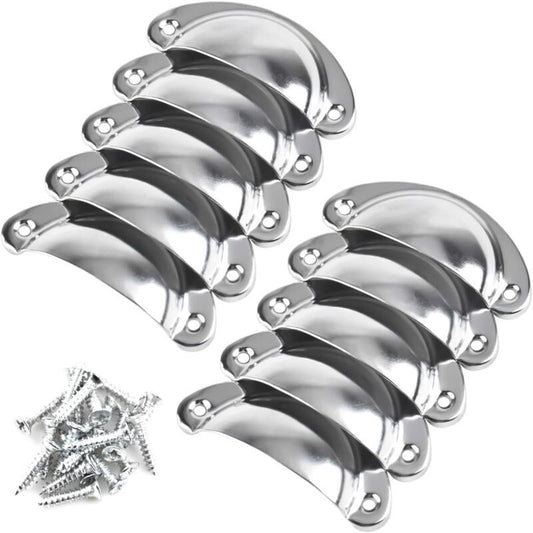 10 Pieces Vintage Drawer Handle Shell Handle Door Knob Furniture Handle Kitchen Handle Knob Shell Shaped V1237-ZY-528-297