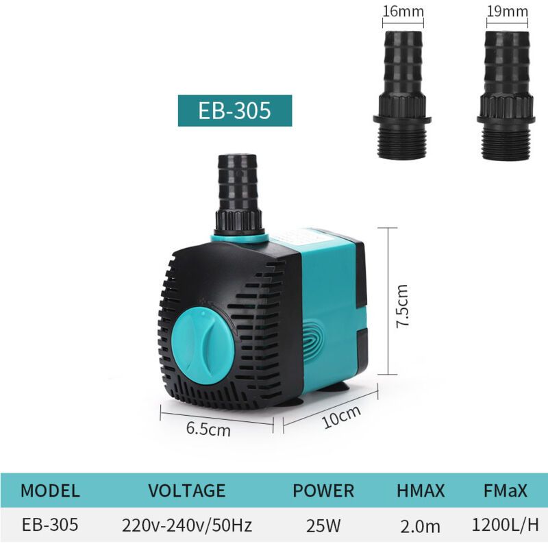 Aquarium Circulating Water Pump Fish Pond Pump Aquarium Side Suction Pump 25w V1237-ZY-528-299