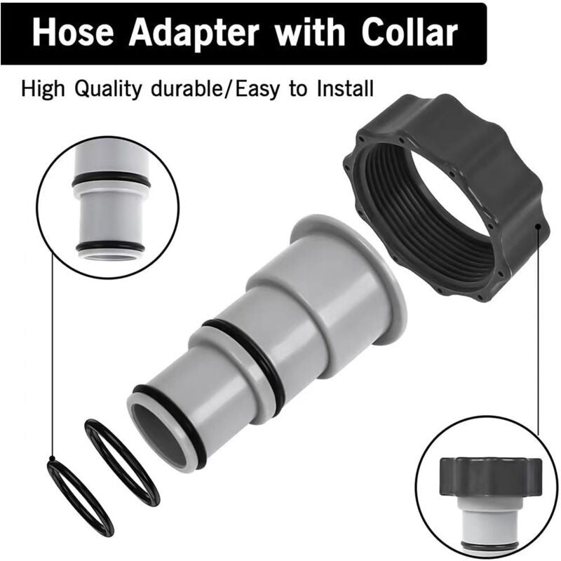 A Adapter Compatible with Intex Swimming Pool Pumps with Screw In Female Thread V1237-ZY-528-300
