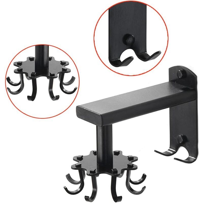 Rotating Wall Hook for Kitchen, 360 Rotatable Kitchen Utensil Holder, Wall Mounted Kitchen Utensil Holder V1237-ZY-528-302