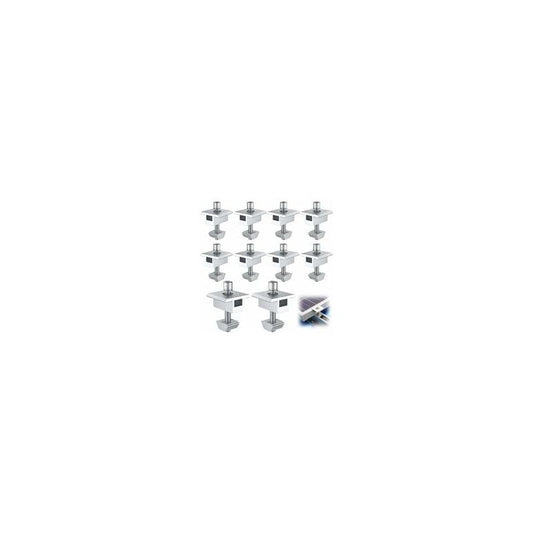 10 Pieces Aluminum Solar Panel Bracket T Shaped Center Terminals for 30mm Framed Panels V1237-ZY-528-308