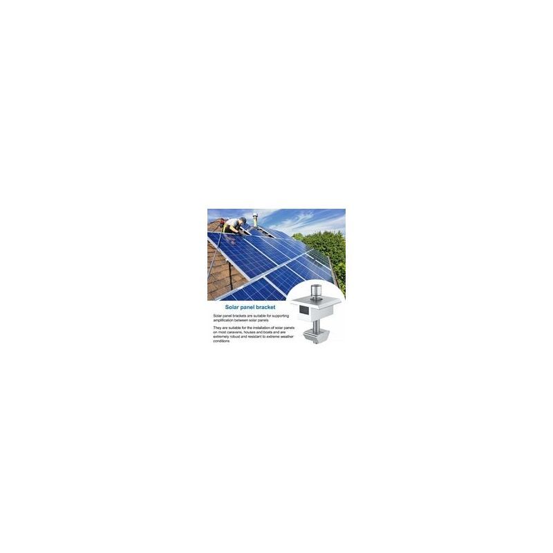 10 Pieces Aluminum Solar Panel Bracket T Shaped Center Terminals for 30mm Framed Panels V1237-ZY-528-308