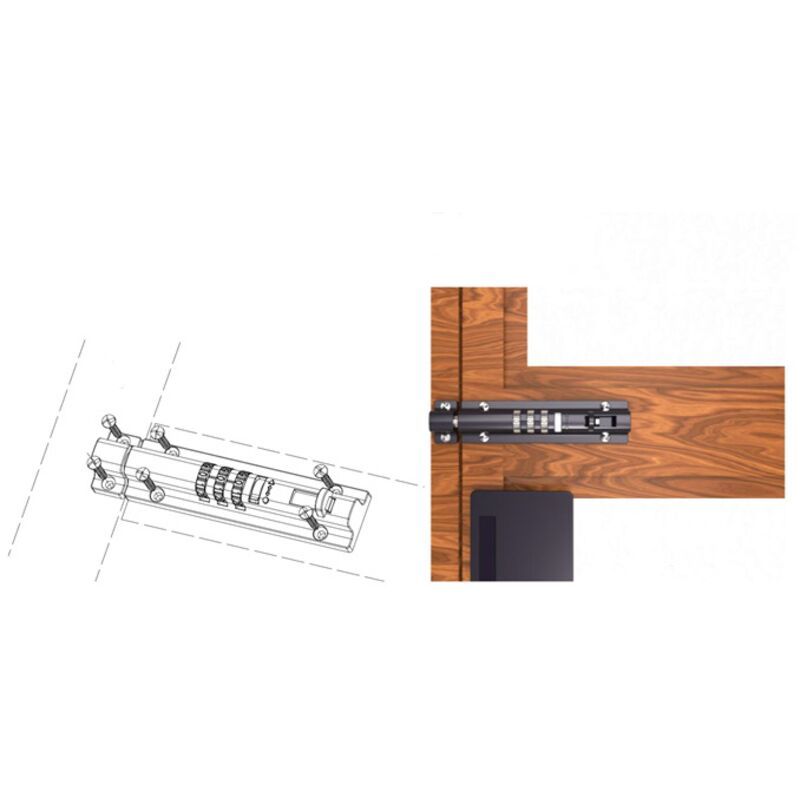 Gate Lock, Mechanical Combination Lock No More Keys Required Gates, Sheds, Any Storage Area and Any Door, V1237-ZY-528-309