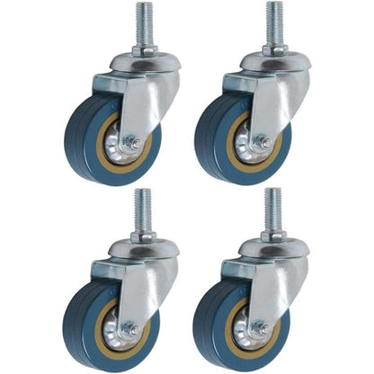 4 Pack 360 Furniture Casters M10 Heavy Duty Swivel Caster, 75mm V1237-ZY-528-316