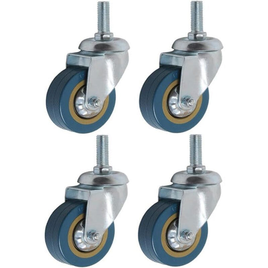 4 Pack 360 Furniture Casters M10 Heavy Duty Swivel Caster, 75mm V1237-ZY-528-316