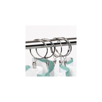 30 Pieces Curtain, Curtain Rings with Clips, Strong Drapery Clips, Hooks on Tension Rod Holder V1237-ZY-528-317
