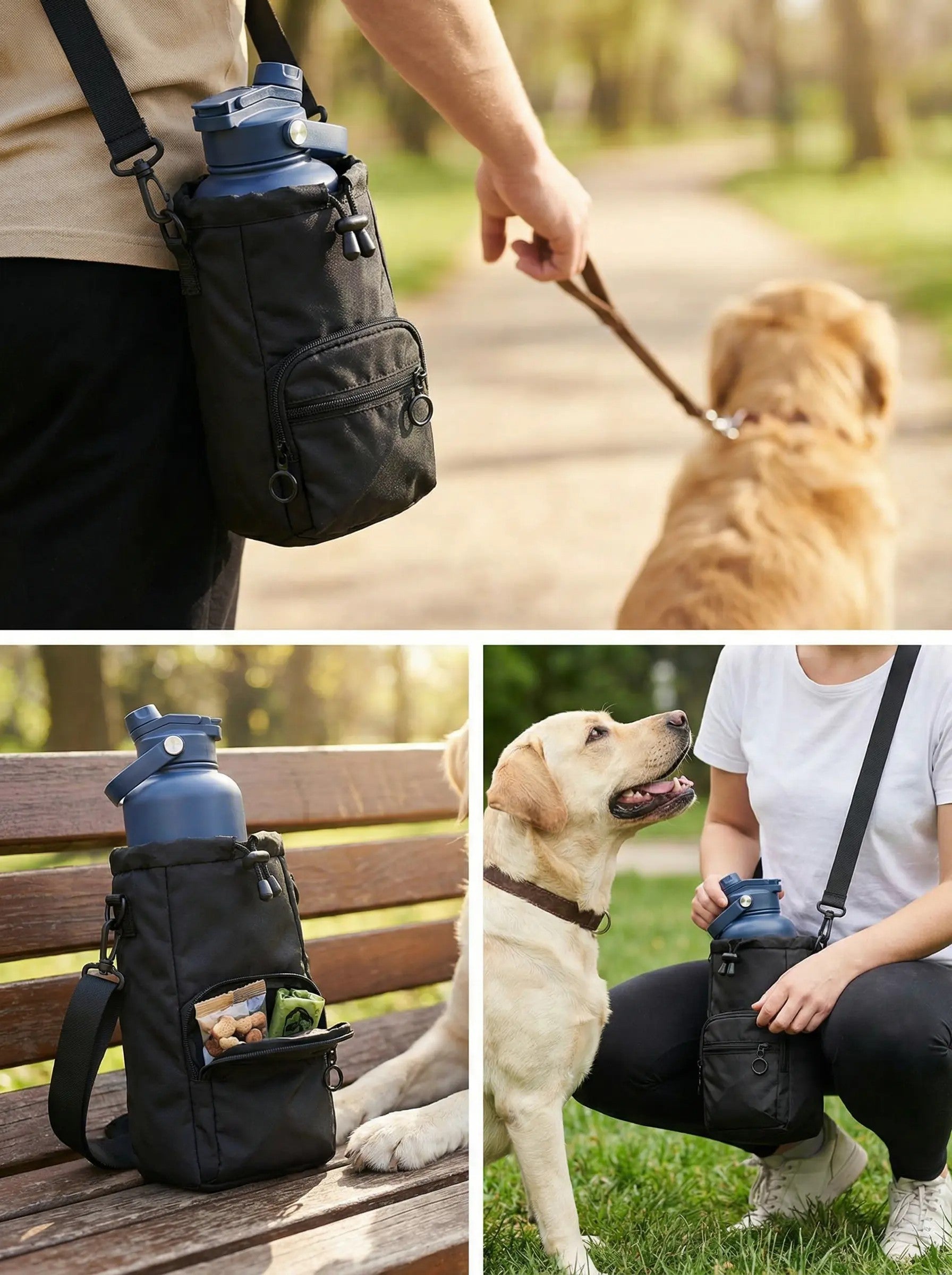 Pawstock Dog Walking Carrier Bag - Bottle & Essentials V1242-PAWSTOCKBAG35