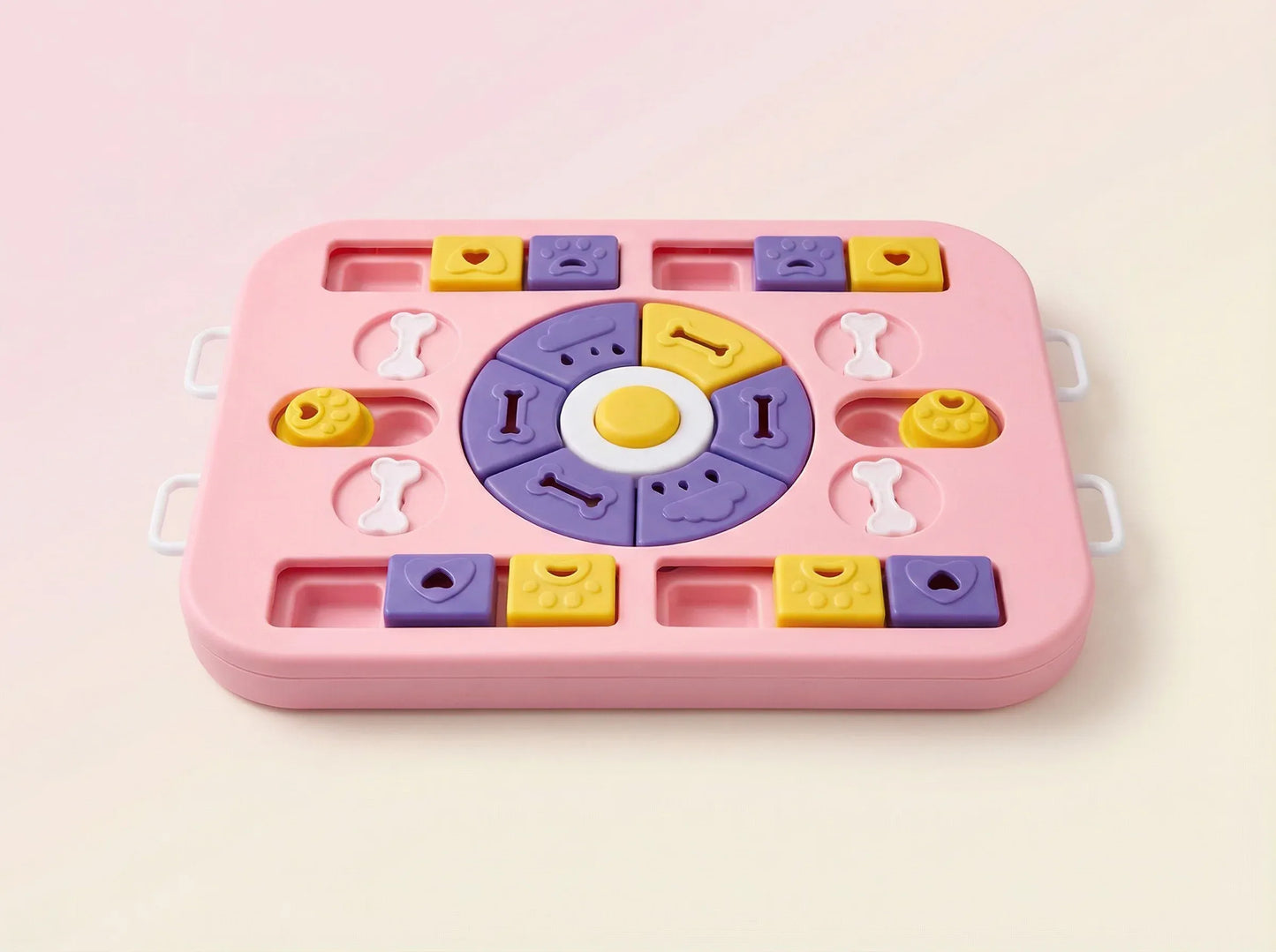 Interactive Dog Puzzle Toy - Slow Feeder & Treat Dispenser-Pink V1242-PAWSTOCKP2
